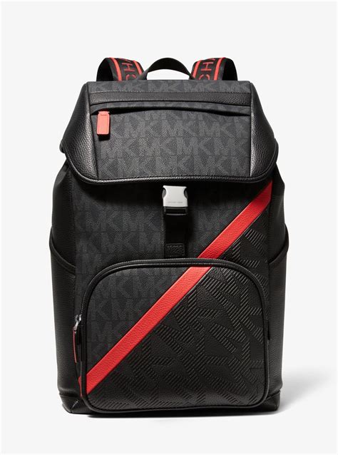 michael kors striped backpack|michael kors men's backpack.